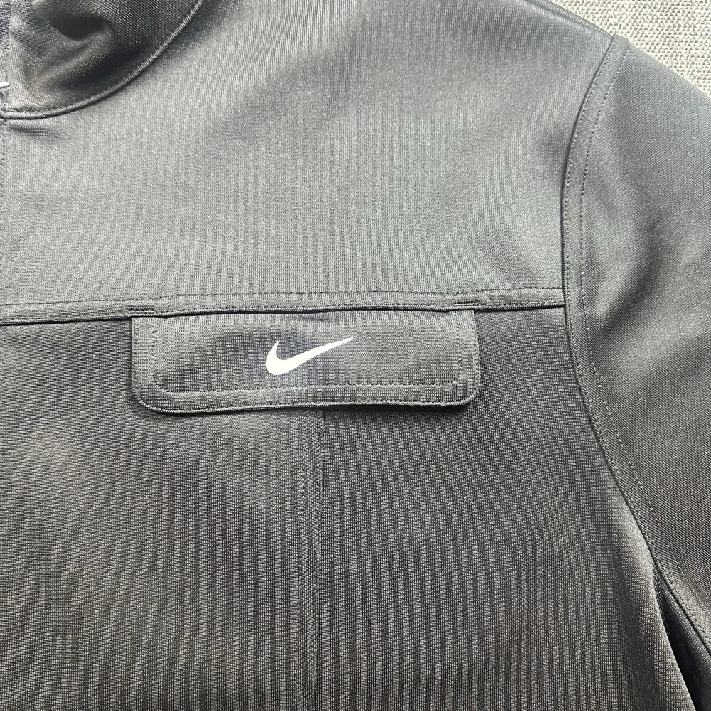 Nike‎ Sportswear Swoosh Polyknit Jacket Women 1X Black Full Zip Track Athletic